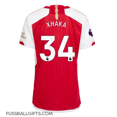 Arsenal Granit Xhaka #34 Fußballbekleidung Heimtrikot Damen 2023-24 Kurzarm